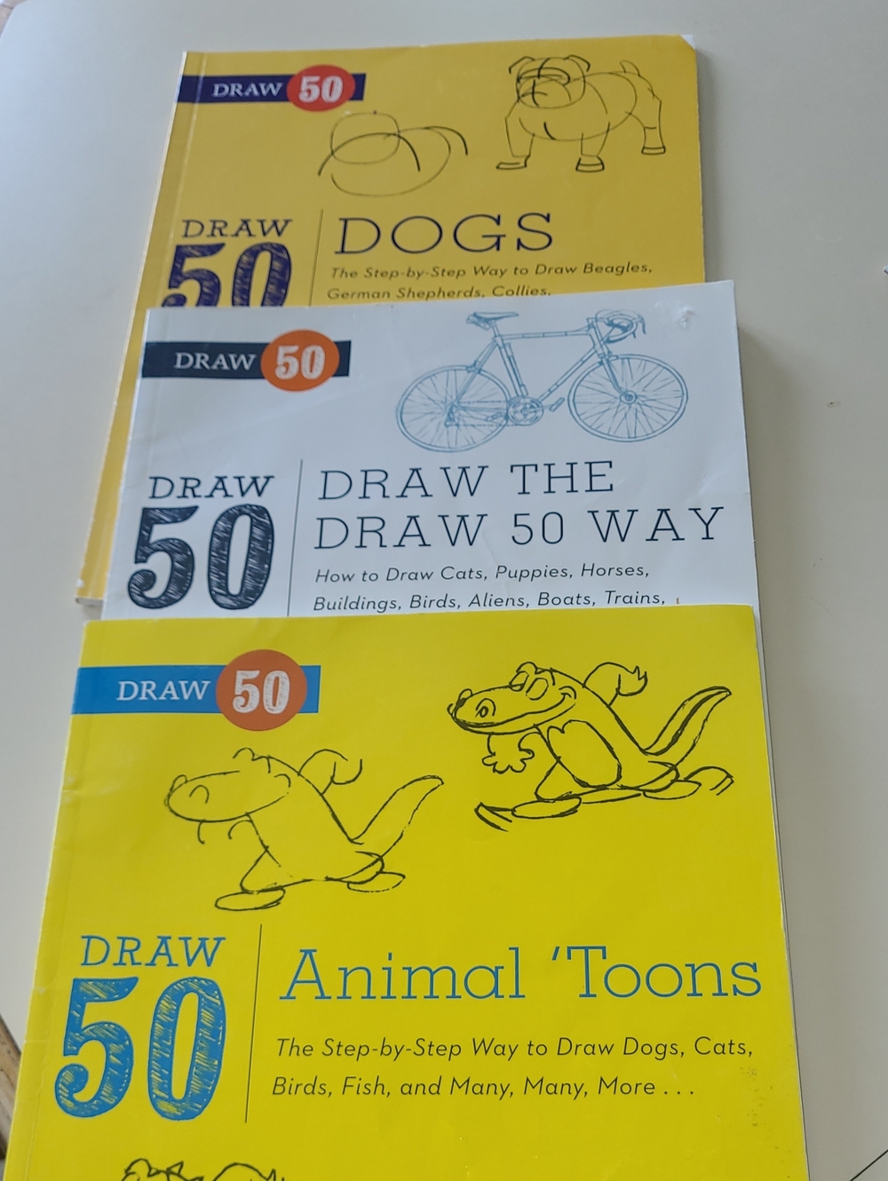 Set of 3 "Draw 50" How-To Draw Books
